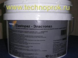 Холодная битумно-полимерная мастика на водной основе Эластопаз в упаковке 10кг